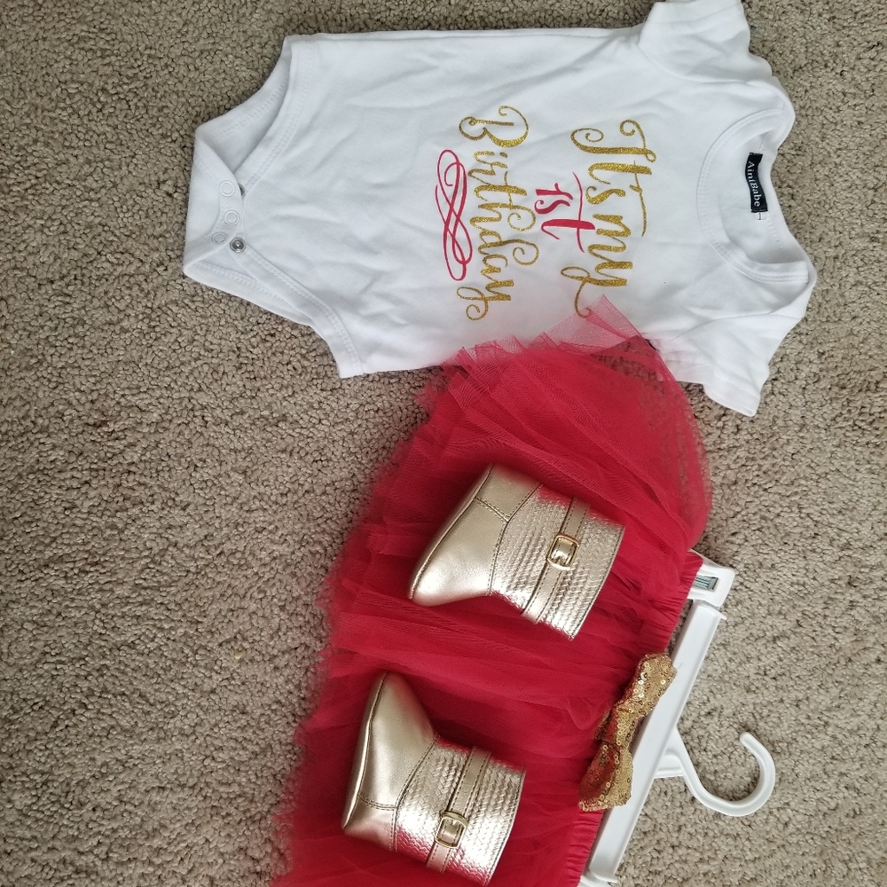 1st Birthday girl Strawberry Shortcake Outfit